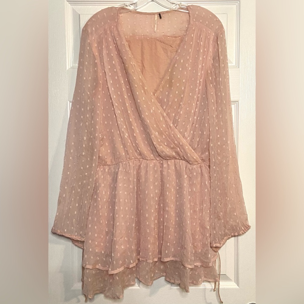 Free People Women’s Pink Short Dress Sz Small